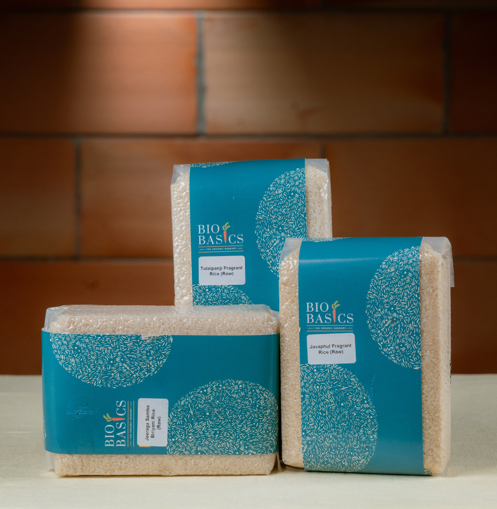Biriyani/Variety Rice (Jeeraga Samba-1kg, Java Phul-1kg, Tulaipanji Raw-1kg)