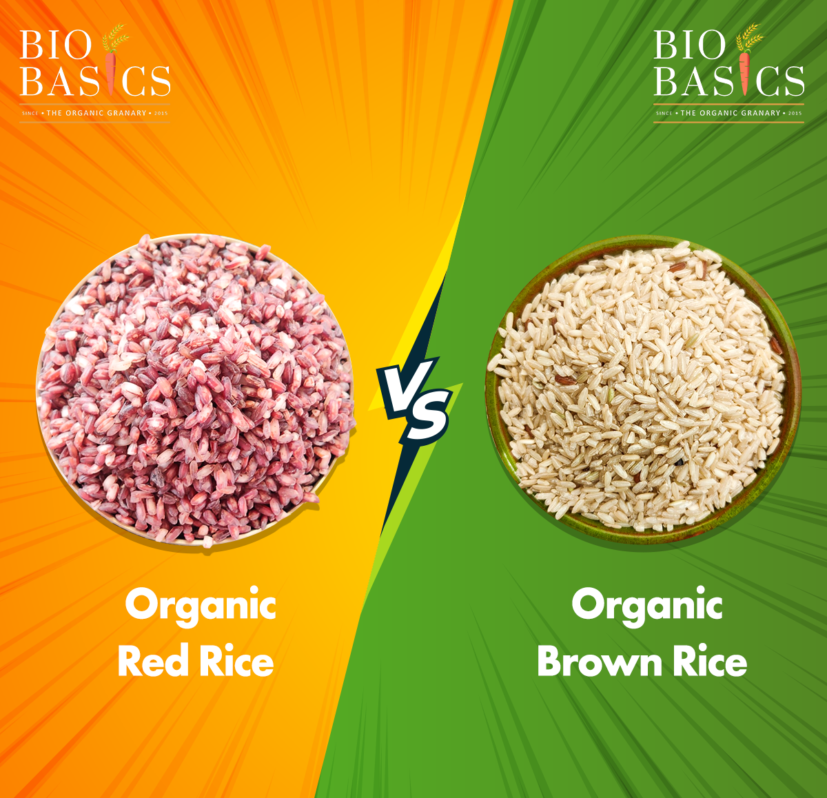 Brown Rice v/s Red Rice