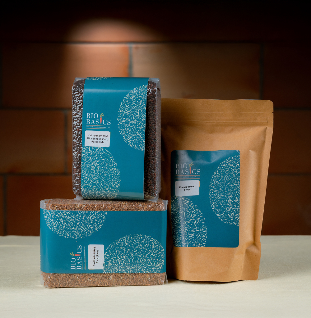 High Fibre (Kattuyanam-1kg, Rakthashali-1kg, Emmer Wheat Flour-1kg)