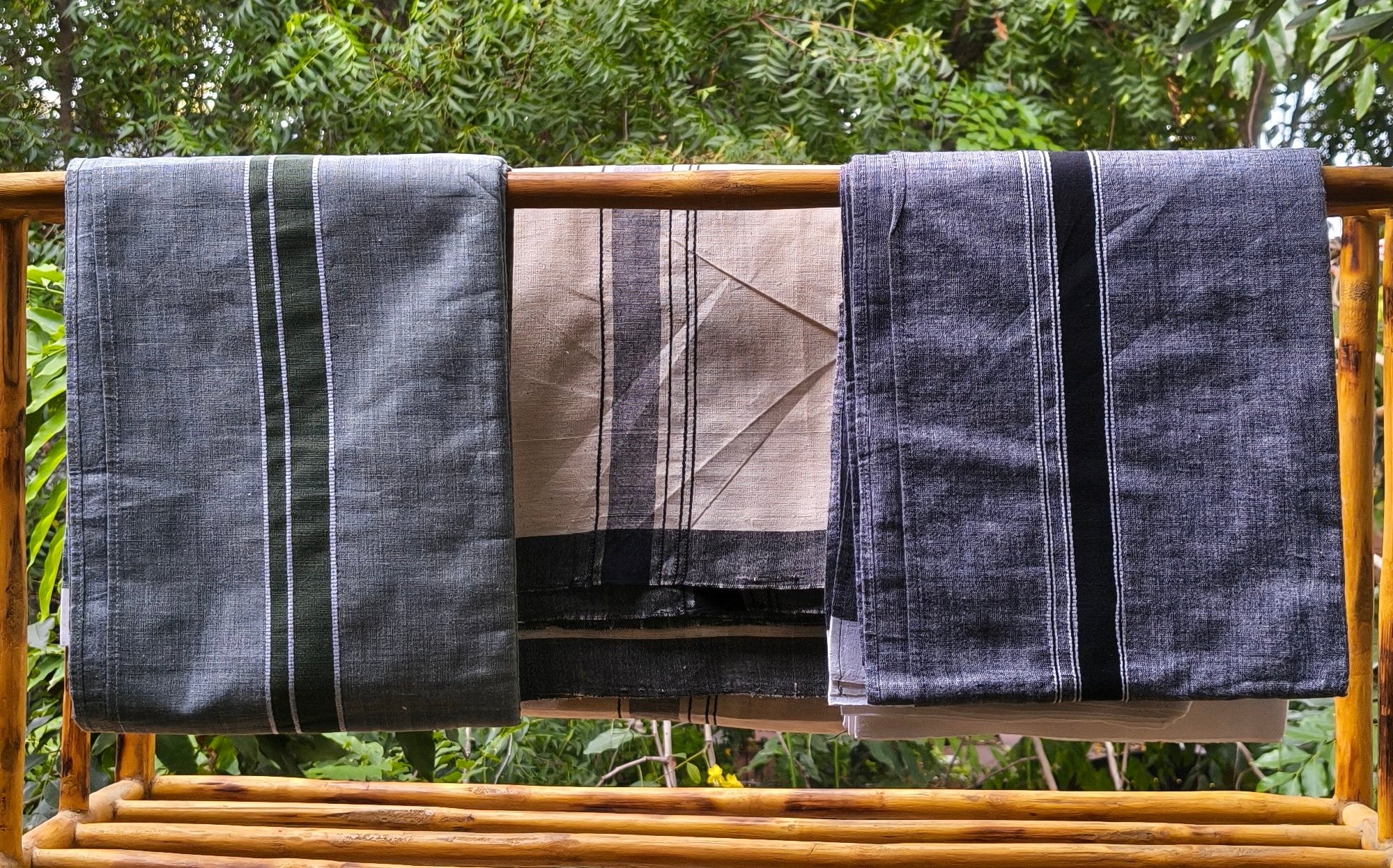 Cotton Heritage - Veshti/dhothi/mundu (Karunganni- Handwoven)