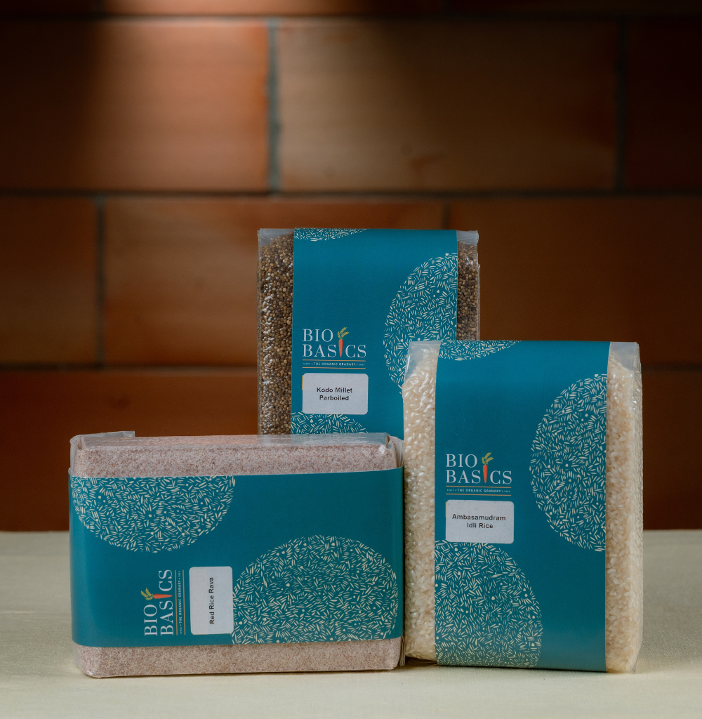 Idli/Dosa Batter (Ponamani/Ambasamudram-1kg, Idli Rava: Red Rice- 1kg, Millet Parboiled-1kg)