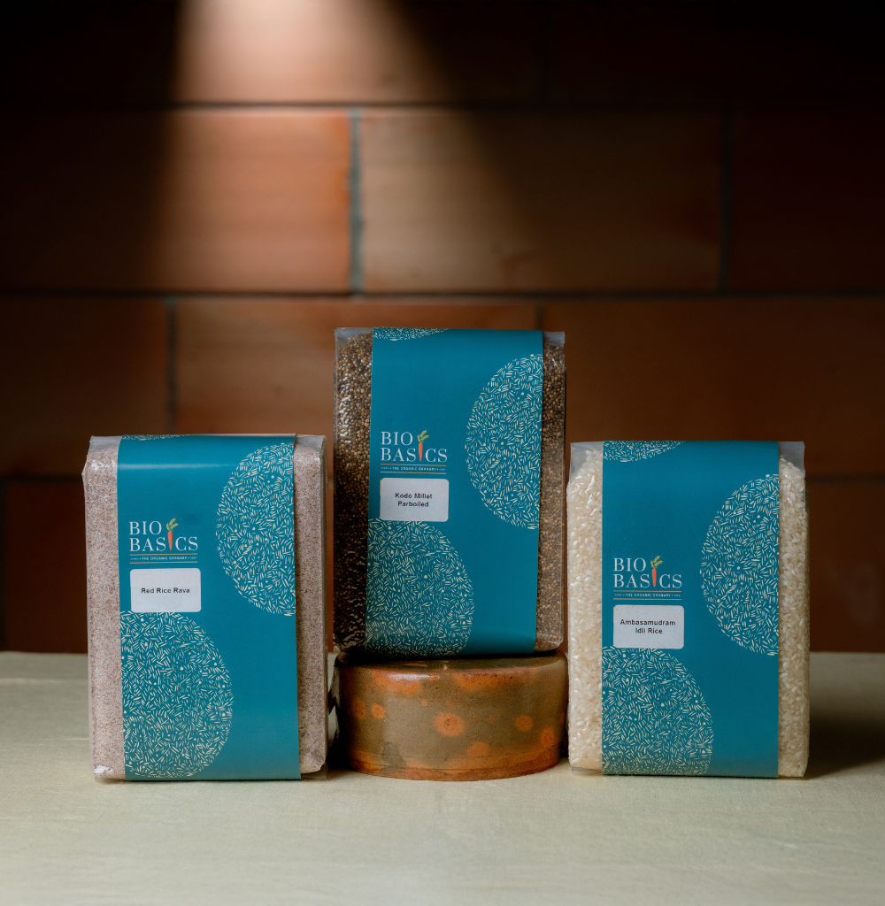 Idli/Dosa Batter (Ponamani/Ambasamudram-1kg, Idli Rava: Red Rice- 1kg, Millet Parboiled-1kg)
