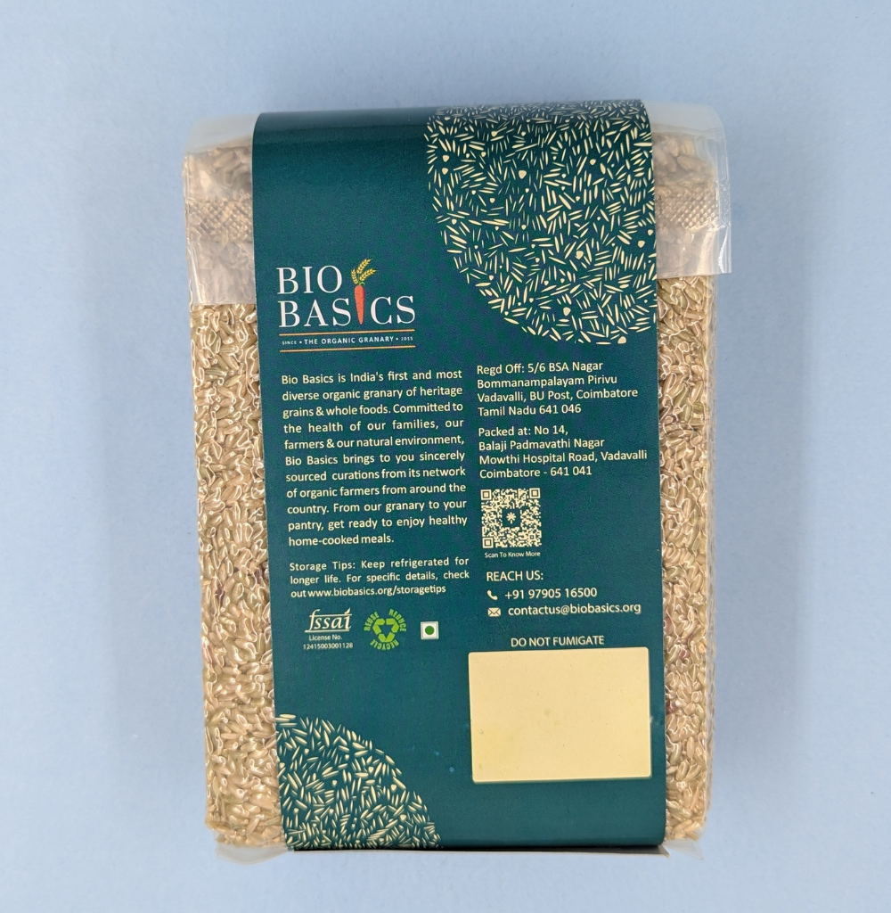 Illuppai Poo Samba Brown rice (Raw)