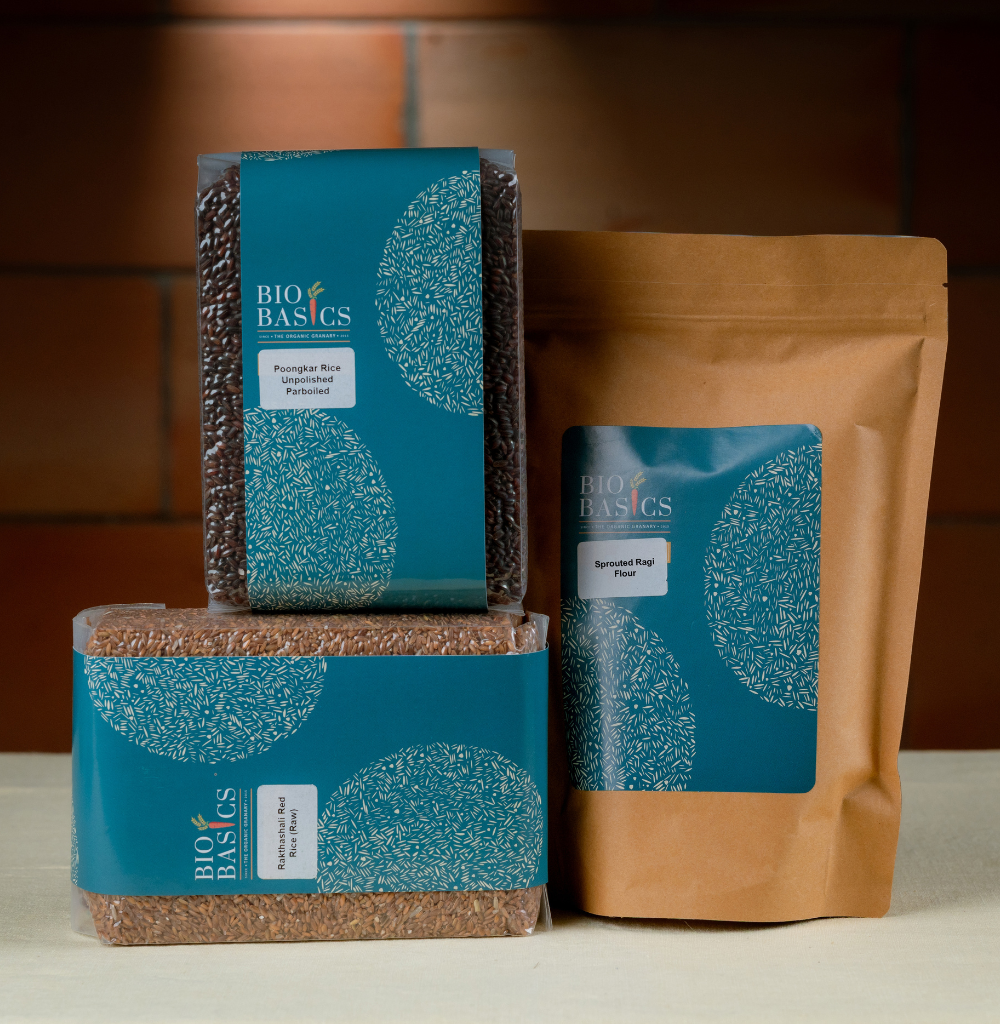 Pregnant/Lactating Mothers (Poongar unpolished parboiled-1kg, Sprouted Ragi flour-1kg, Rakthashali-1kg)