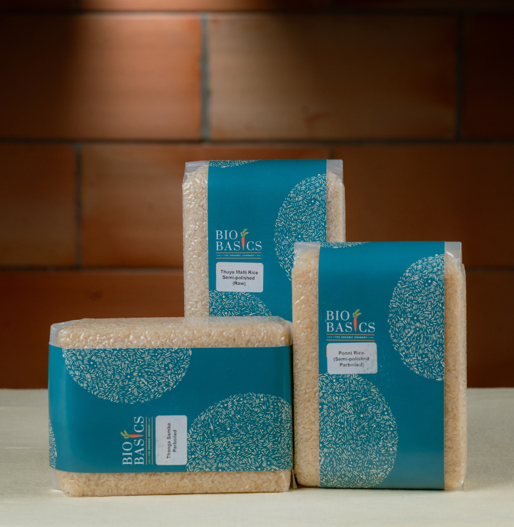 White Rice (Thuyamalli Parboiled-1kg, Thanga Samba Parboiled-1kg, Ponni Parboiled-1kg)